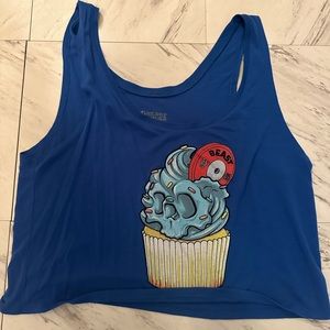 Cropped workout tank